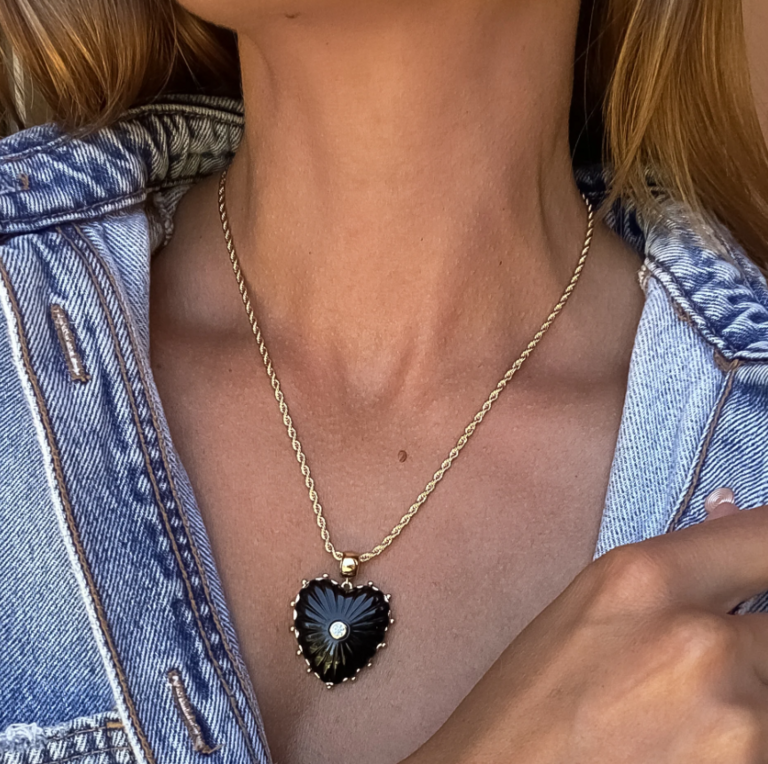 THATCH THATCH Malene Onyx Rope Necklace