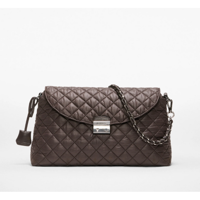 MZ WALLACE Medium Crosby Lock Crossbody, Espresso, 159C2347