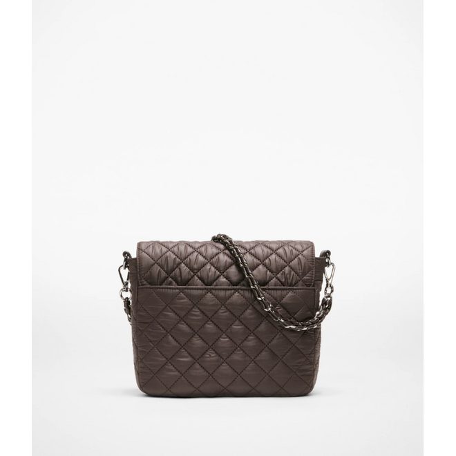 MZ WALLACE Medium Crosby Lock Crossbody, Espresso, 159C2347