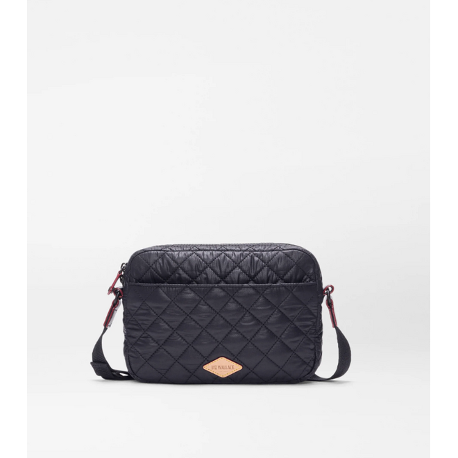 MZ WALLACE Medium Crosby Lock Crossbody, Espresso, 159C2347