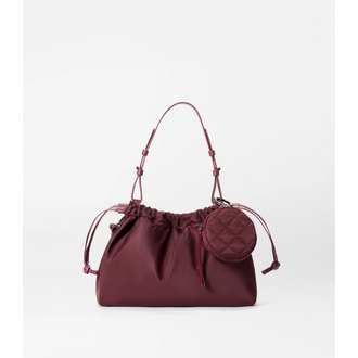 MZ WALLACE Bordeaux Small Waverly Shoulder