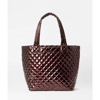 MZ WALLACE Bordeaux Lacquer Medium Metro Tote Deluxe