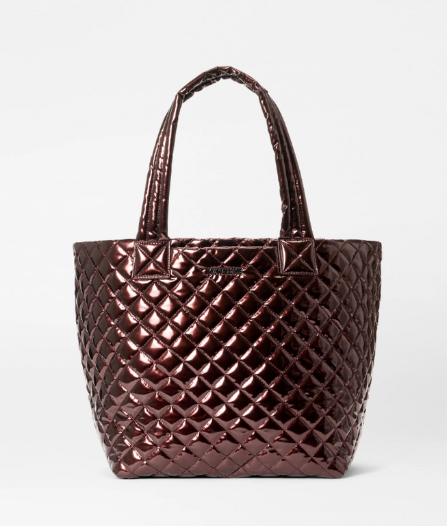 MZ WALLACE MZ WALLACE Bordeaux Lacquer Medium Metro Tote Deluxe