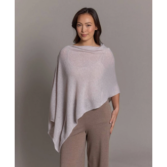 ALASHAN 100% Cashmere Classic Topper- Latte