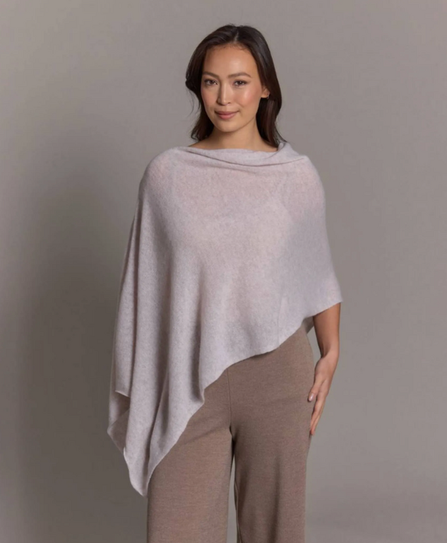ALASHAN ALASHAN  100% Cashmere Classic Topper- Latte