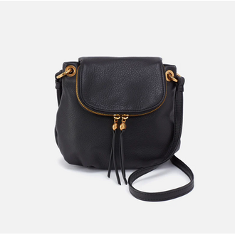 HOBO Fern Zip-Flap Crossbody- Black