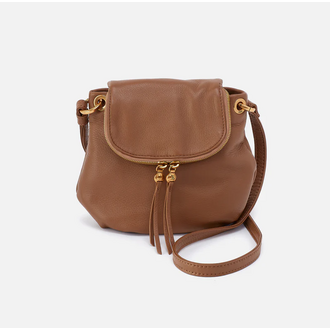 HOBO Fern Zip-Flap Crossbody- Timber Brown