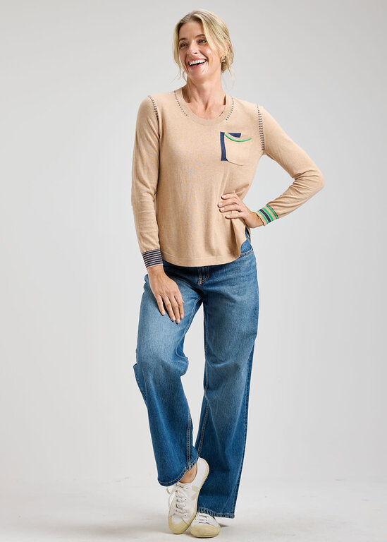 ZAKET + PLOVER ZAKET + PLOVER Pocket Detail Sweater