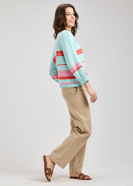 ZAKET + PLOVER ZAKET + PLOVER Crop Stripe Sweater
