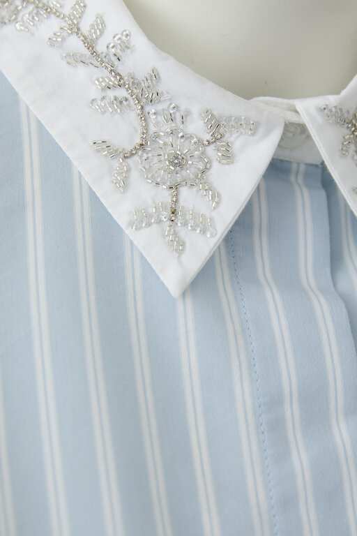 OUI OUI Sparkle Collar Blouse, 96459