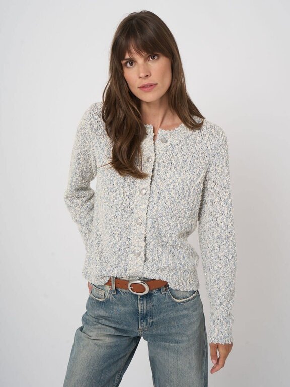 REPEAT REPEAT Boucle Cardigan