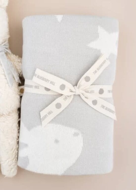 THE BLUEBERRY HILL THE BLUEBERRY HILL Gray Moon Bunny Blanket