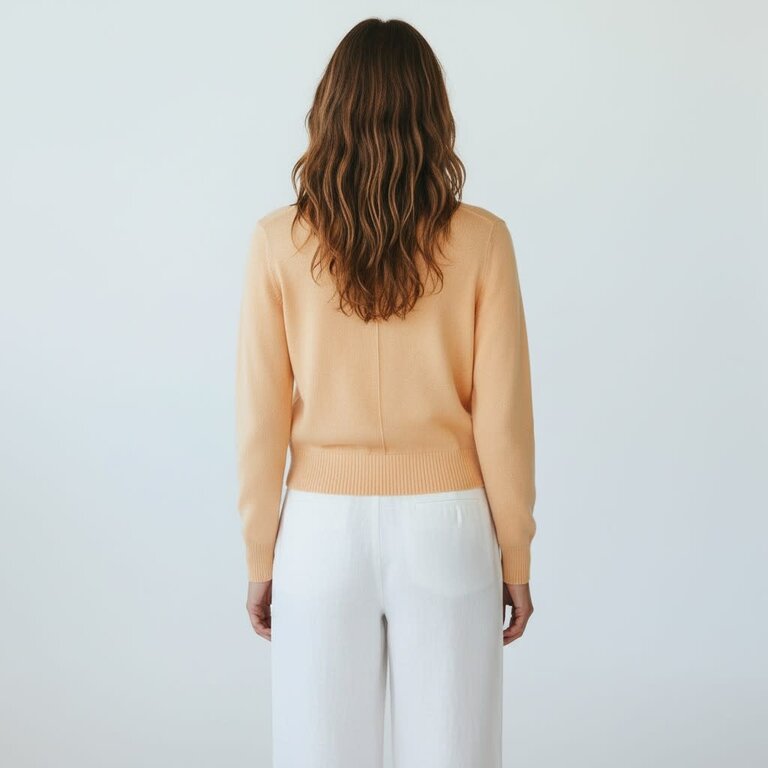 ALASHAN ALASHAN Stacy Cotton, Cashmere Shrunken Crewneck Sweater