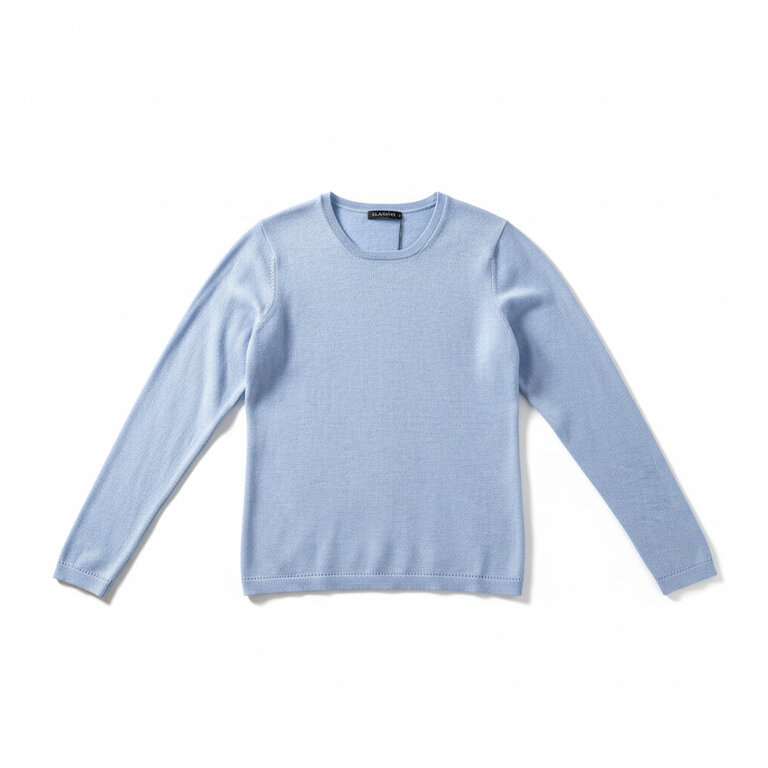 ALASHAN ALASHAN Classic Cotton Cashmere Crew Sweater