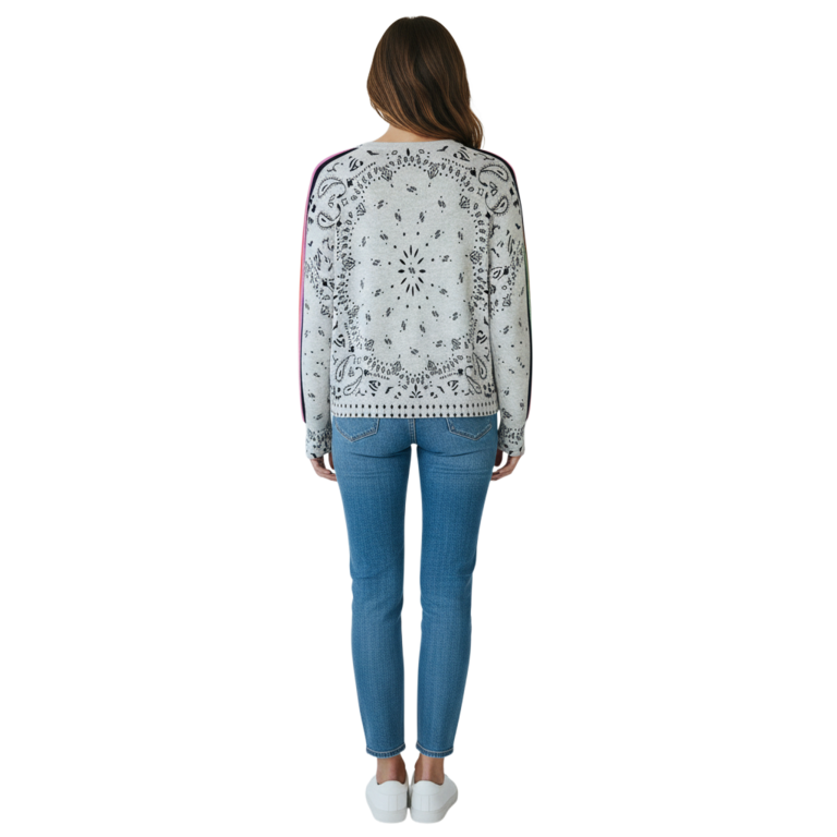 J. SOCIETY J. SOCIETY Stripe Sleeve Bandana Crew