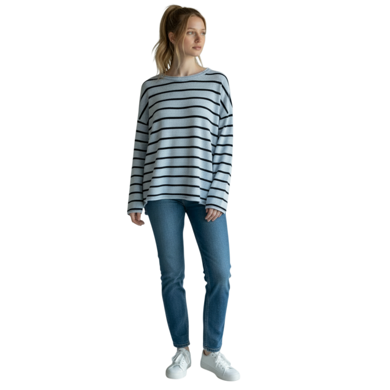 J. SOCIETY J. SOCIETY Stripe Crew Sweater