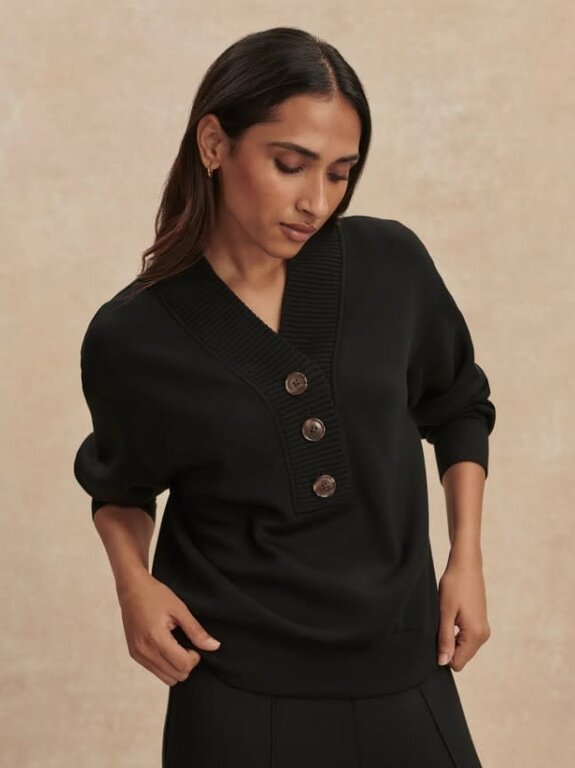 VARLEY VARLEY Lucine Front Button Sweat