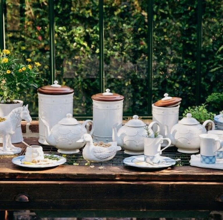 JULISKA JULISKA Berry & Thread 10" Canister w/ Wooden Lid