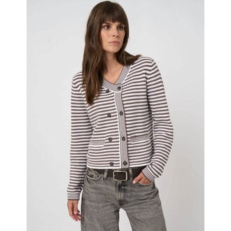 REPEAT Stripe Cotton Pullover