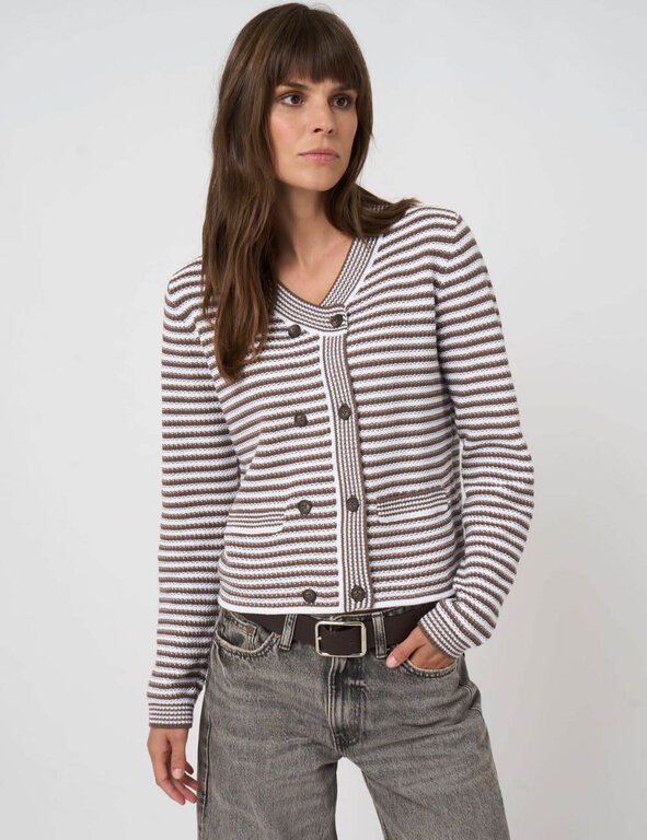 REPEAT REPEAT Stripe Cotton Pullover