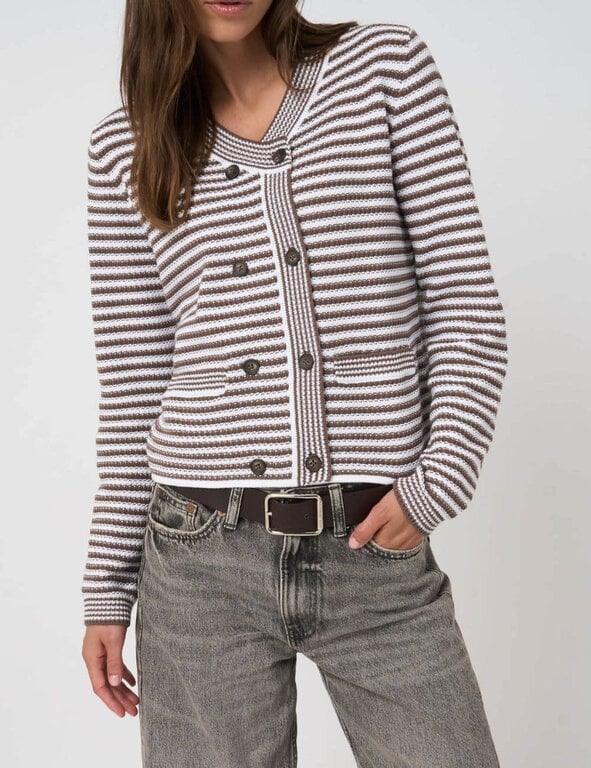 REPEAT REPEAT Stripe Cotton Pullover