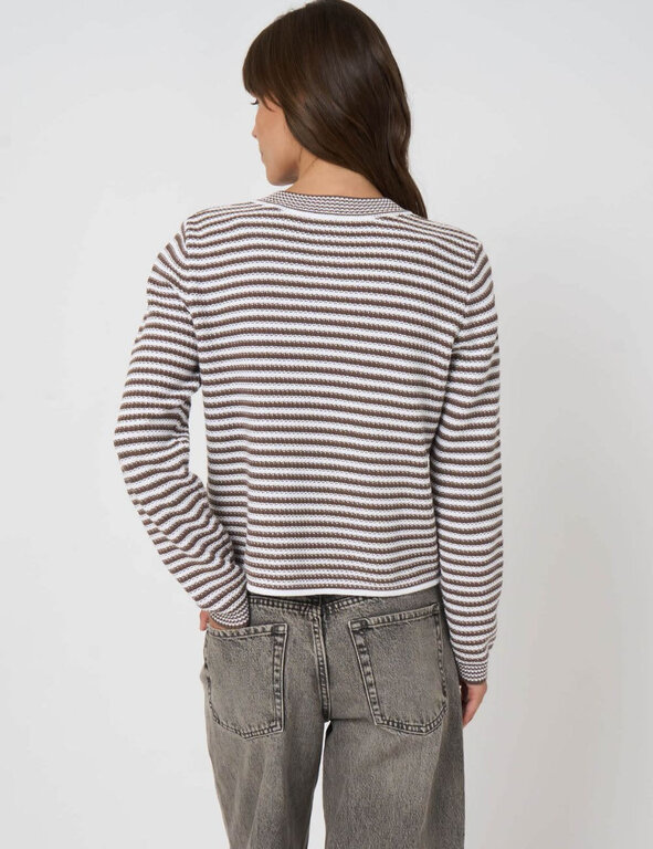 REPEAT REPEAT Stripe Cotton Pullover