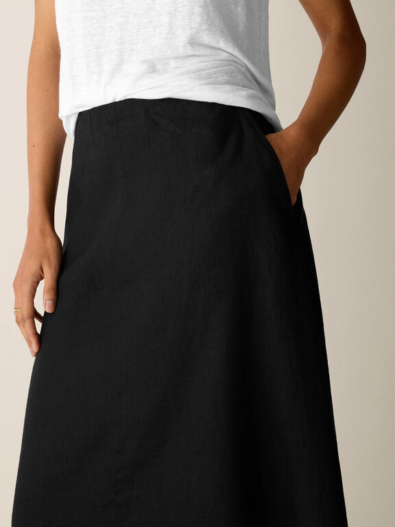 EILEEN FISHER EILEEN FISHER Full Length Linen Skirt