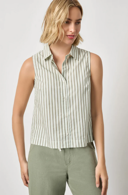 LILLA P LILLA P Striped Sleeveless Shirt