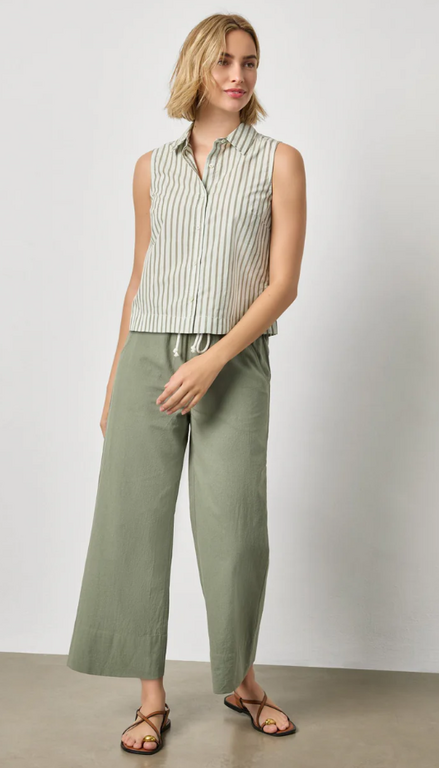 LILLA P LILLA P Striped Sleeveless Shirt