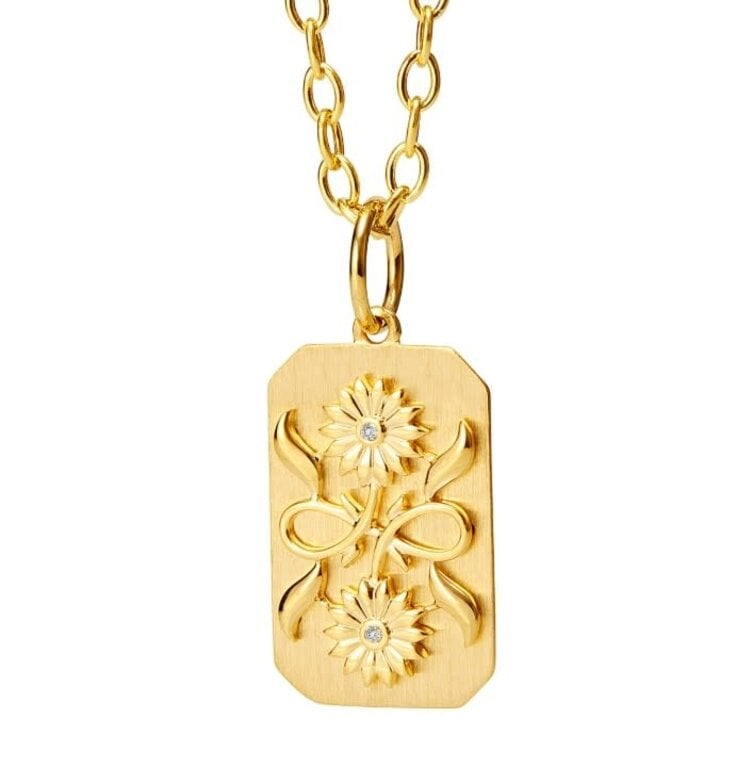 SYNA SYNA Cerez Sunflowers Pendant w/ Diamonds