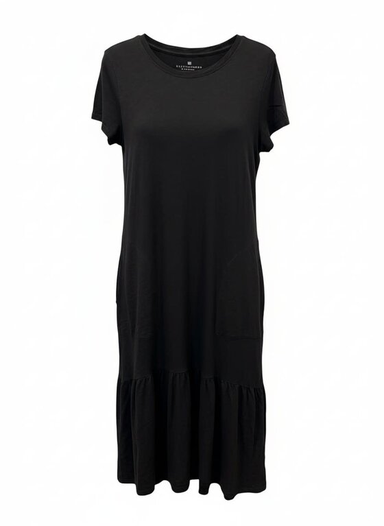 ELLIOTT LAUREN ELLIOTT LAUREN Short Sleeve Dress with Ruffle