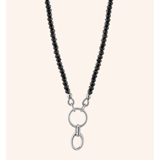 MONICA RICH KOSANN Single Strand "Design your own" Black Spinel Charm Chain