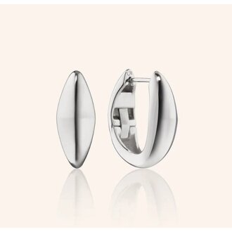 MONICA RICH KOSANN Sterling Silver Large "Points North" Huggie Earrings