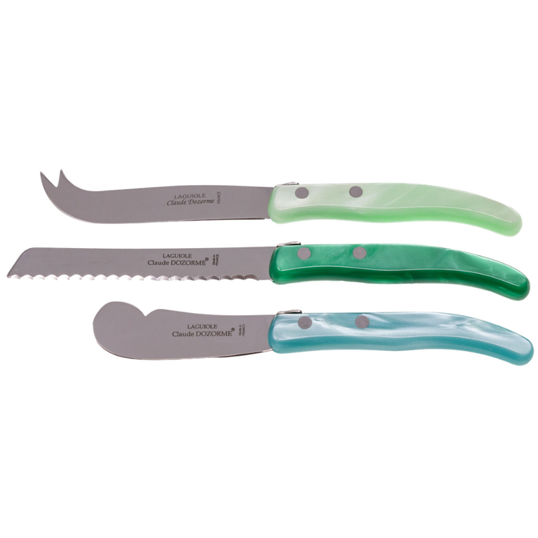 CLAUDE DOZORME CLAUDE DOZORME 3 Piece Breakfast Set in Green Multi