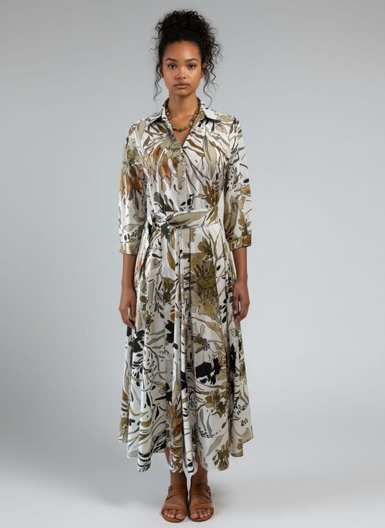 CAMICETTA SNOB CAMICETTA SNOB Maxi Print Shirt Dress