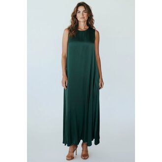 B-YU Long Tank Dress- Verde