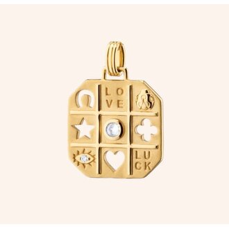 MONICA RICH KOSANN "Tokens of Luck" Charm with Center Diamond