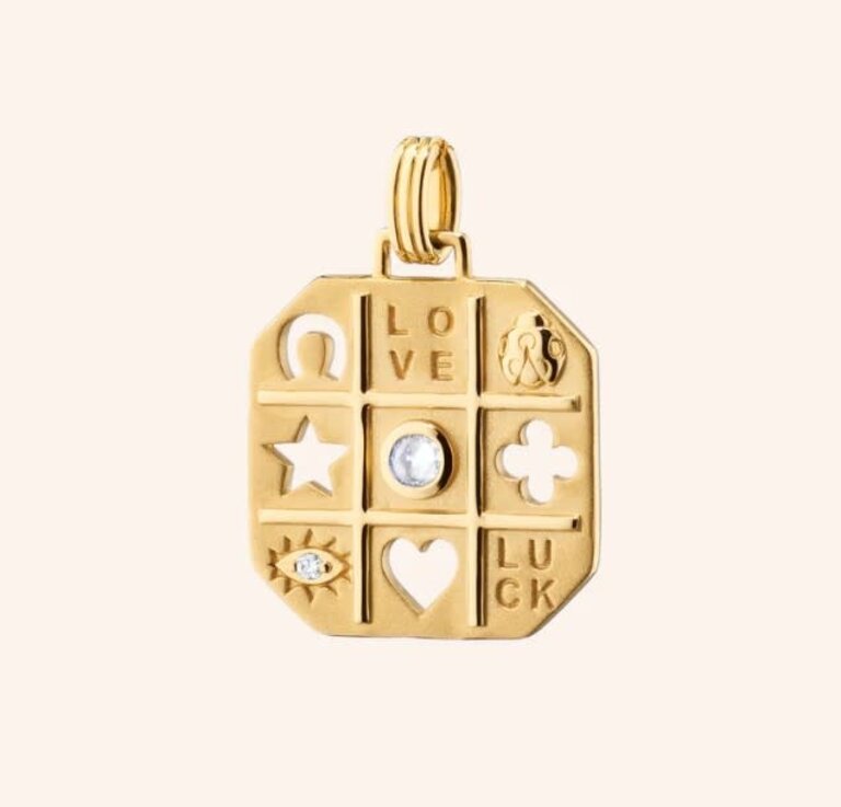 MONICA RICH KOSANN MONICA RICH KOSANN "Tokens of Luck" Charm with Center Diamond