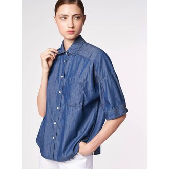 CAMICETTA SNOB Seer Sucker Blouse