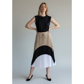 B-YU Bobbin Colorblock Skirt