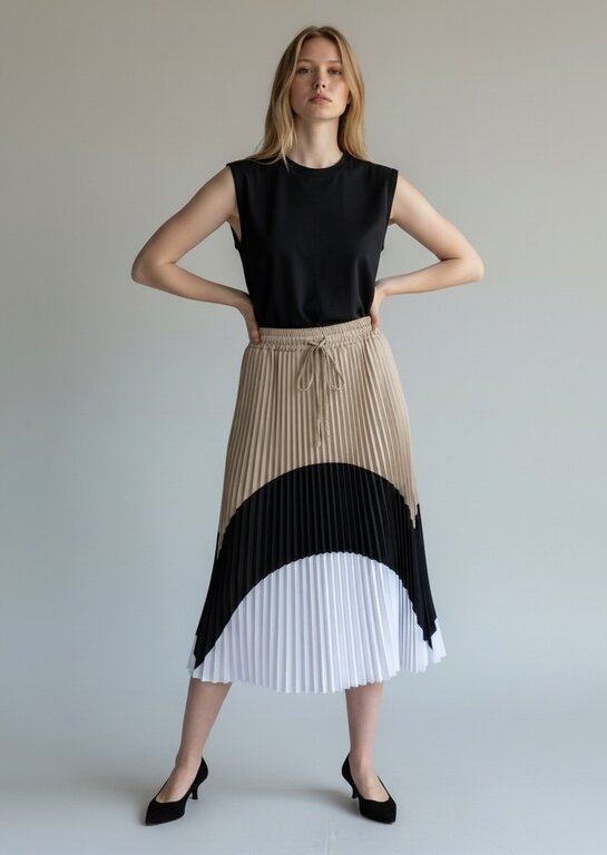 B-YU B-YU Bobbin Colorblock Skirt