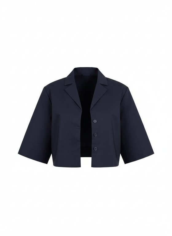 ELLIOTT LAUREN ELLIOTT LAUREN Double Up Button Front Crop Jacket