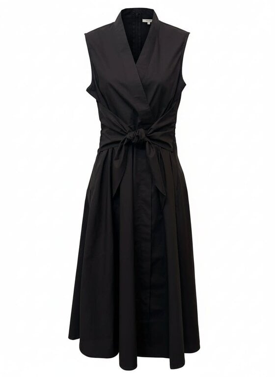 ELLIOTT LAUREN ELLIOTT LAUREN Faux Wrap Dress with Tie Front