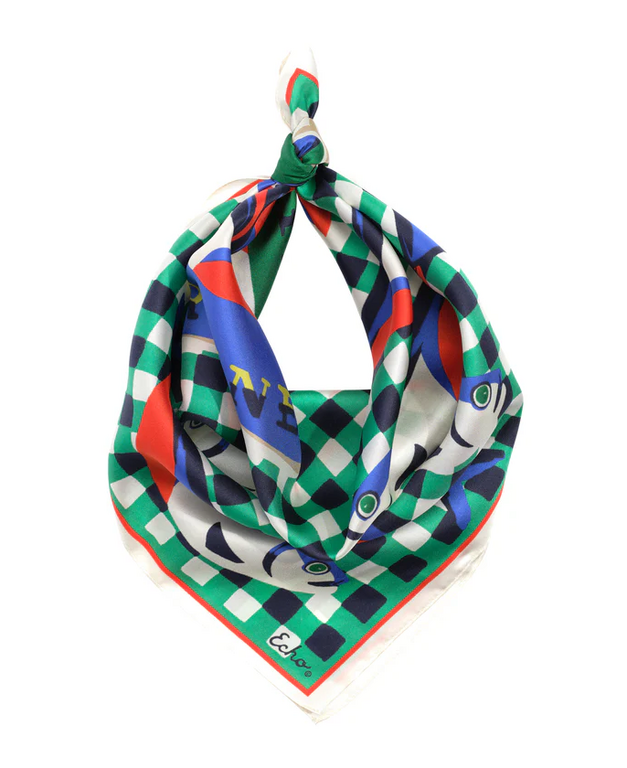 ECHO DESIGN GROUP ECHO DESIGN GROUP Tinned Fish Silk Bandana
