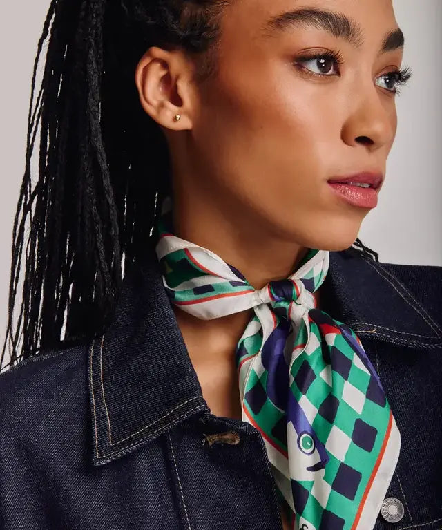 ECHO DESIGN GROUP ECHO DESIGN GROUP Tinned Fish Silk Bandana