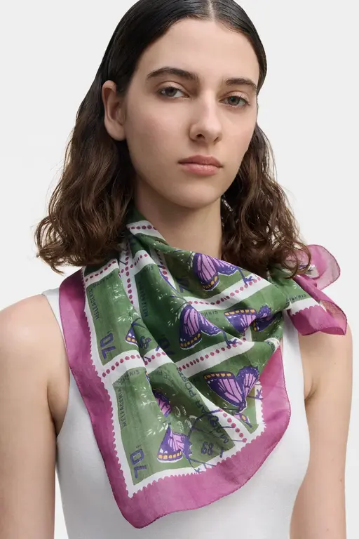 EPICE EPICE Carre Square Bandana- Green