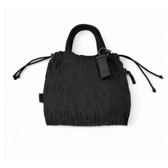 Frankie Small Bucket Bag- Black
