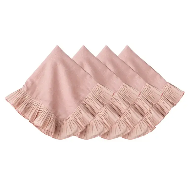 JULISKA JULISKA Mademoiselle Napkin Set of 4- Petal Pink