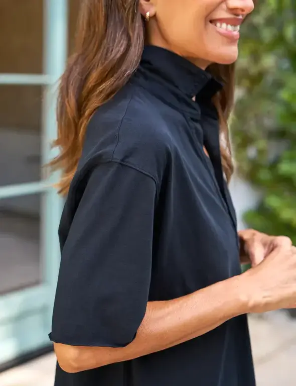 FRANK &  EILEEN Patty Popover Short Sleeve Henley