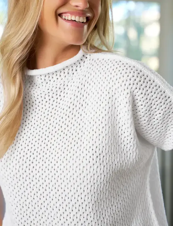 FRANK & EILEEN FRANK & EILEEN Monterey Pointelle Sweater